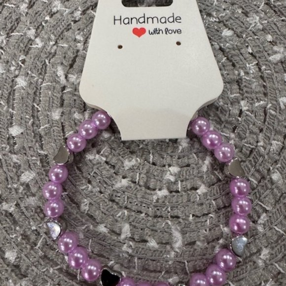 Set of 7 Multicolored Plastic Beaded Bracelets - Picture 3 of 9